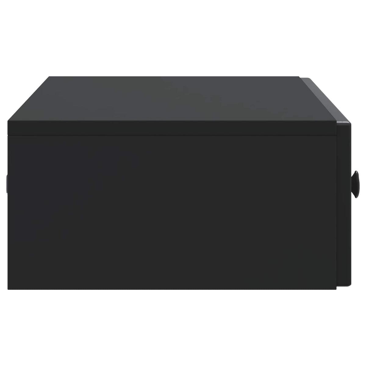 vidaXL Wall-Mounted Side Table Wall-mounted Black 87.5 x 34.5 x 17 cm