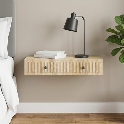 vidaXL Wall-Mounted Side Table Sonoma Oak 87.5 x 34.5 x 17 cm