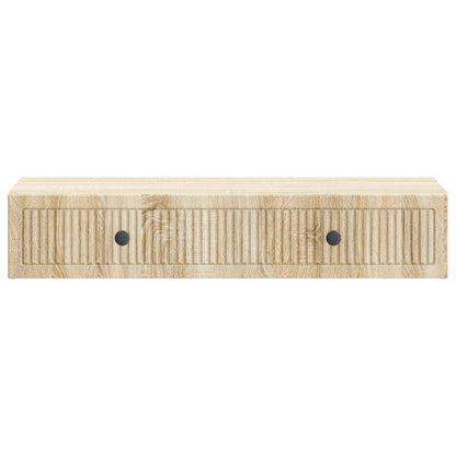 vidaXL Wall-Mounted Side Table Sonoma Oak 87.5 x 34.5 x 17 cm