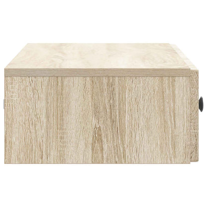 vidaXL Wall-Mounted Side Table Sonoma Oak 87.5 x 34.5 x 17 cm