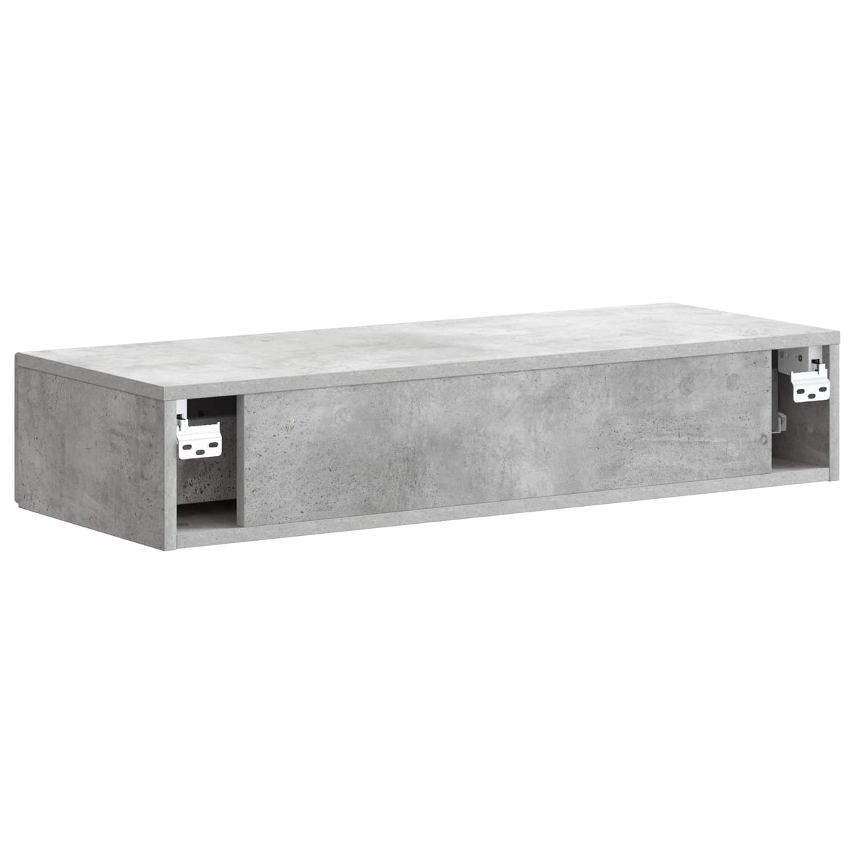 vidaXL Wall-Mounted Side Table Concrete Grey 87.5 x 34.5 x 17 cm