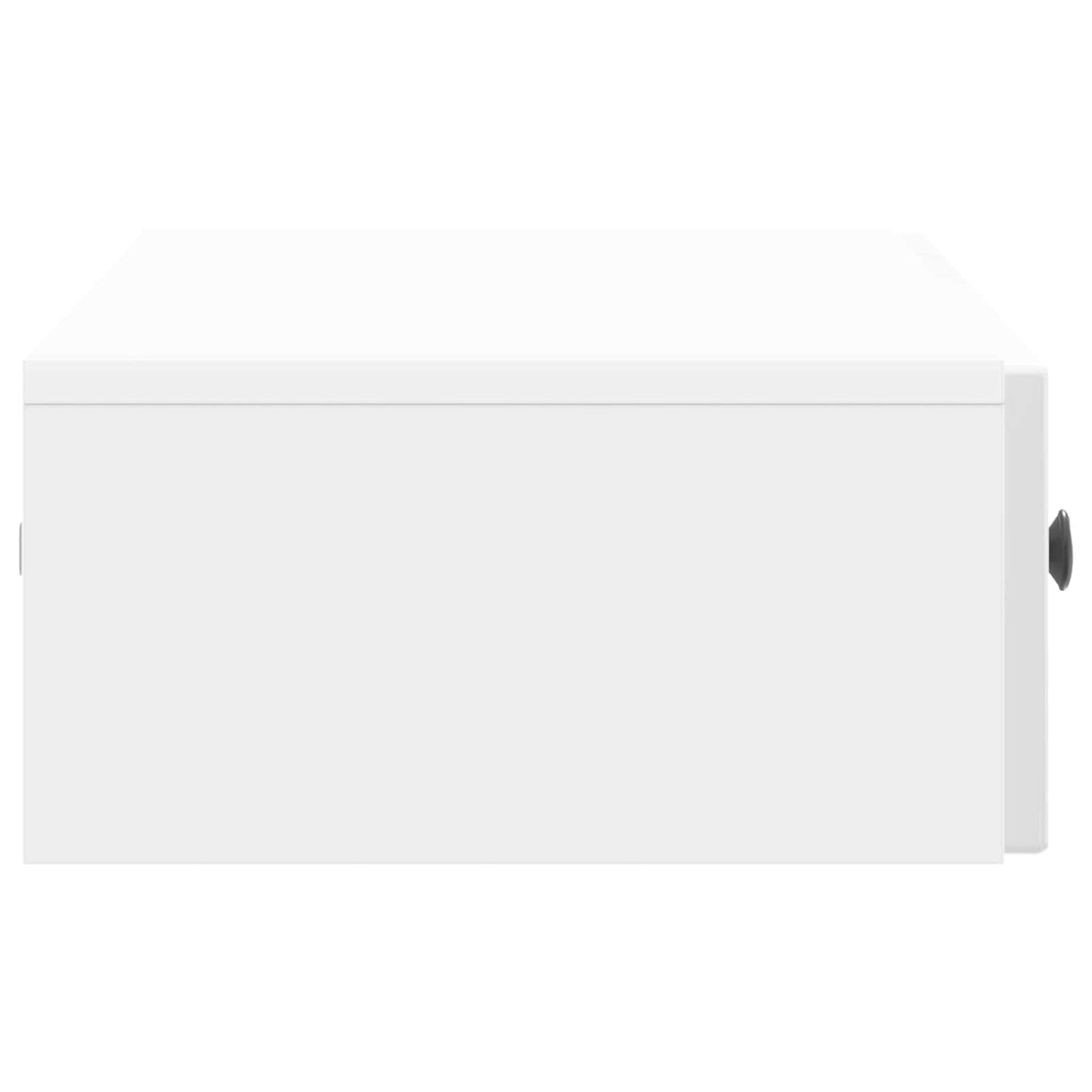 vidaXL Wall-Mounted Side Table High Gloss White 87.5 x 34.5 x 17 cm