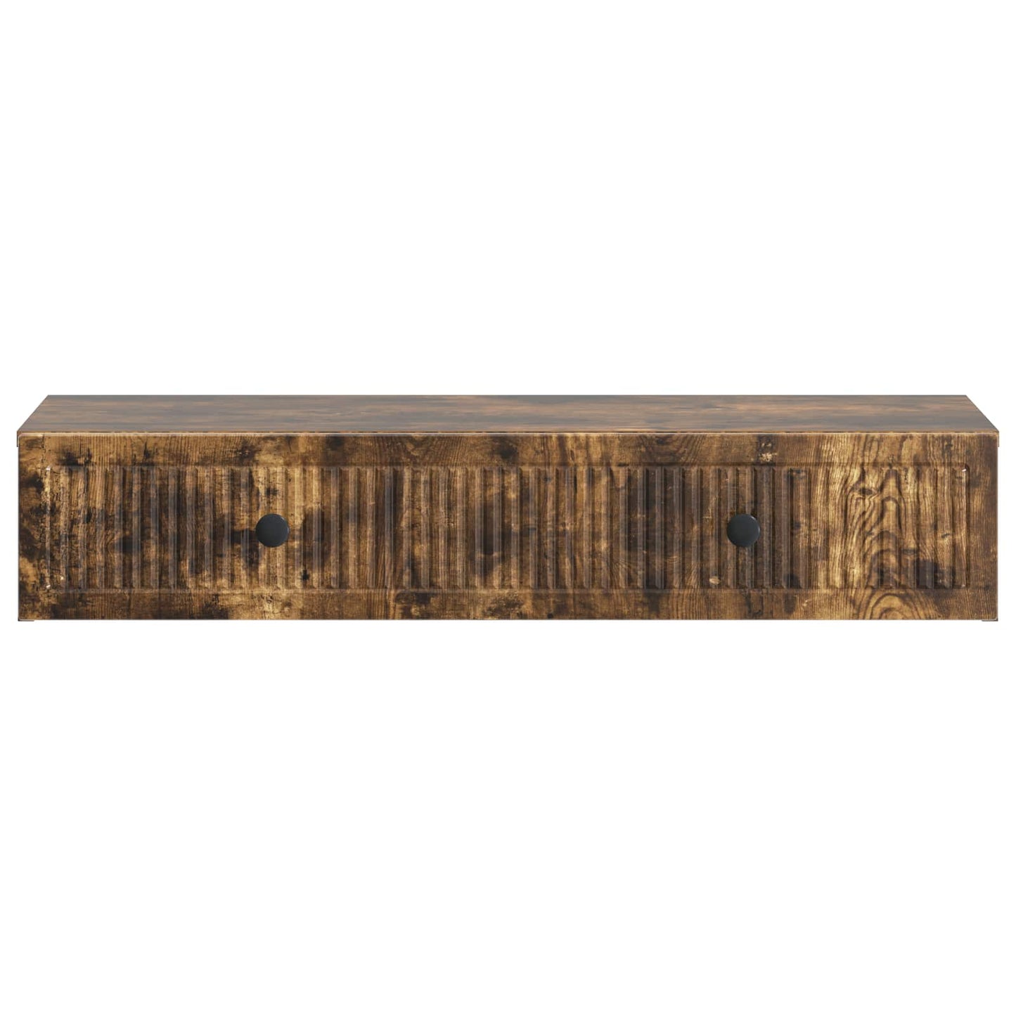 vidaXL Wall-Mounted Side Table Smoked Oak 87.5 x 34.5 x 17 cm