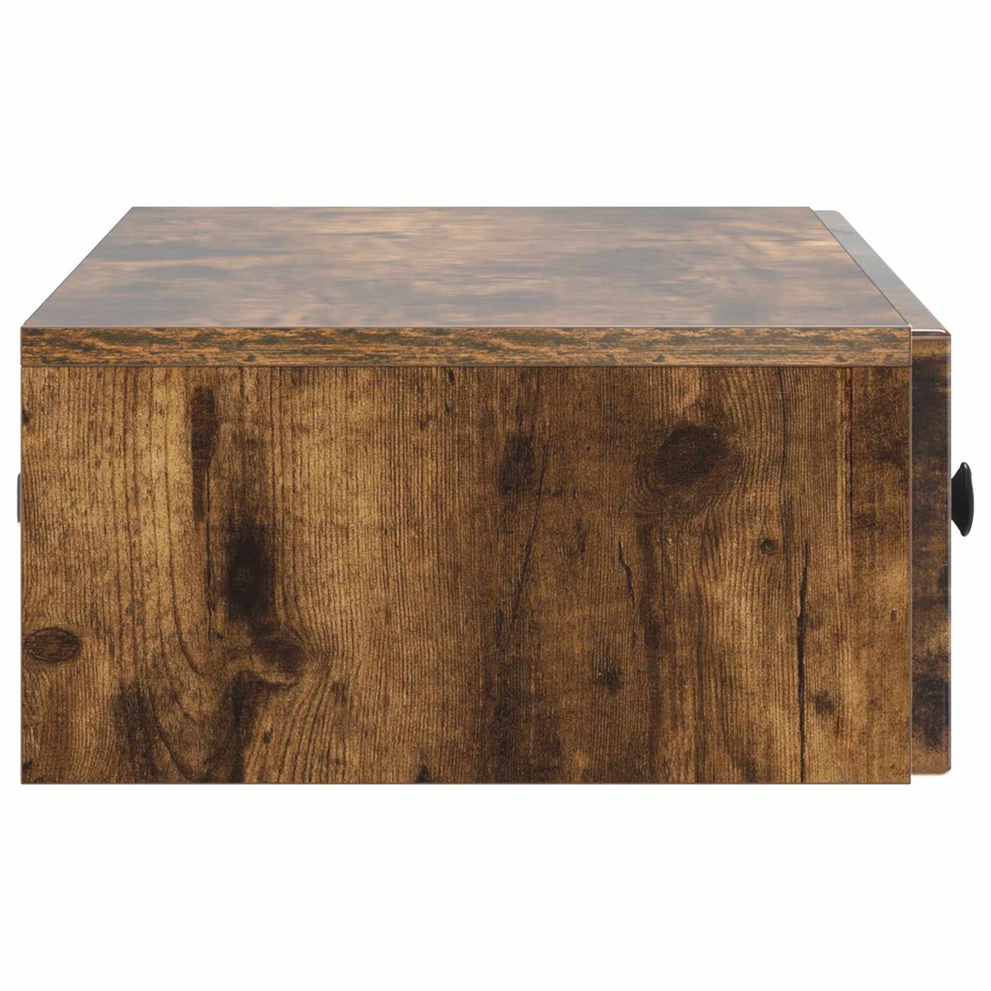 vidaXL Wall-Mounted Side Table Smoked Oak 87.5 x 34.5 x 17 cm