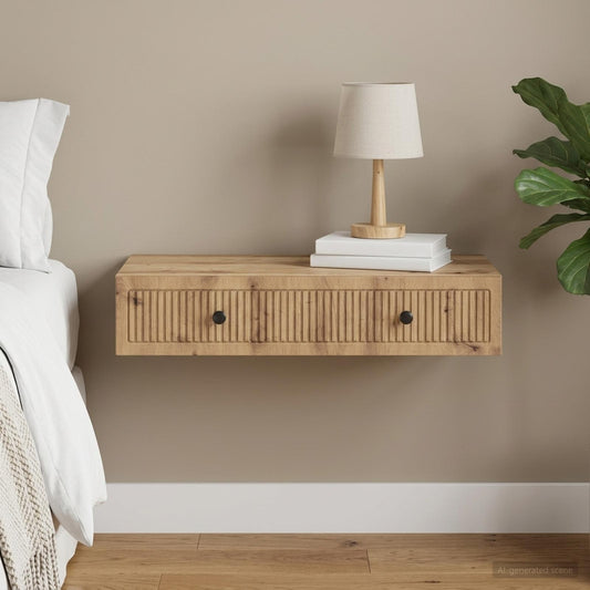vidaXL Wall-Mounted Side Table 87.5 x 34.5 x 17 cm Engineered Wood