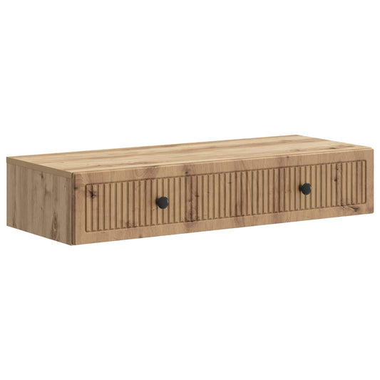 vidaXL Wall-Mounted Side Table 87.5 x 34.5 x 17 cm Engineered Wood