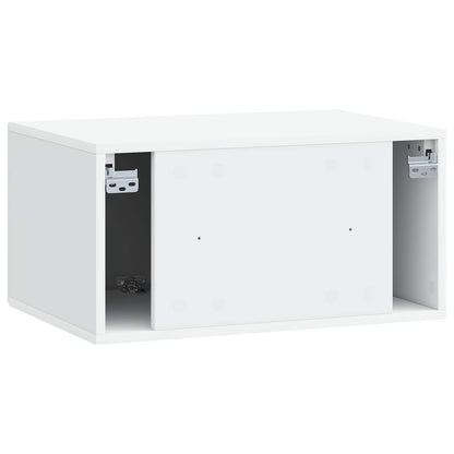vidaXL Wall-Mounted TV Cabinet White 59.5 x 41 x 30 cm Engineered Wood