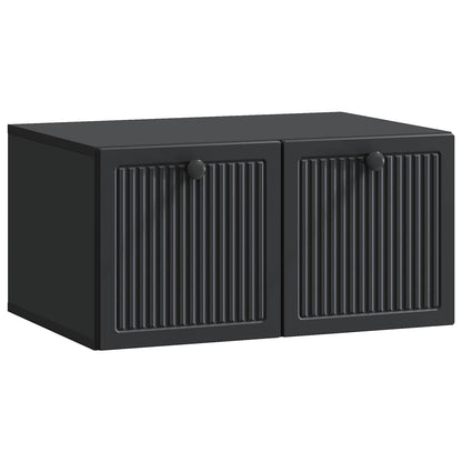 vidaXL Wall-Mounted TV Cabinet Black 59.5 x 41 x 30 cm Engineered Wood