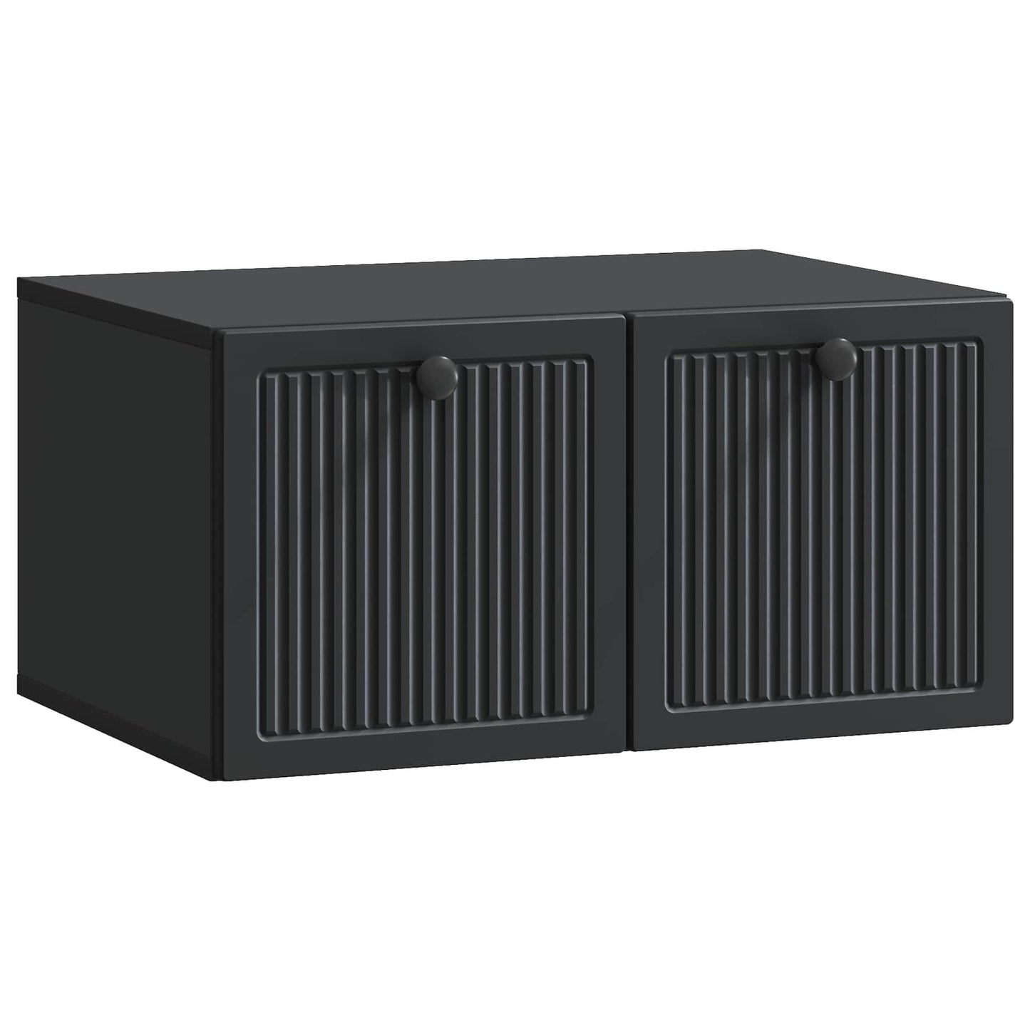 vidaXL Wall-Mounted TV Cabinet Black 59.5 x 41 x 30 cm Engineered Wood