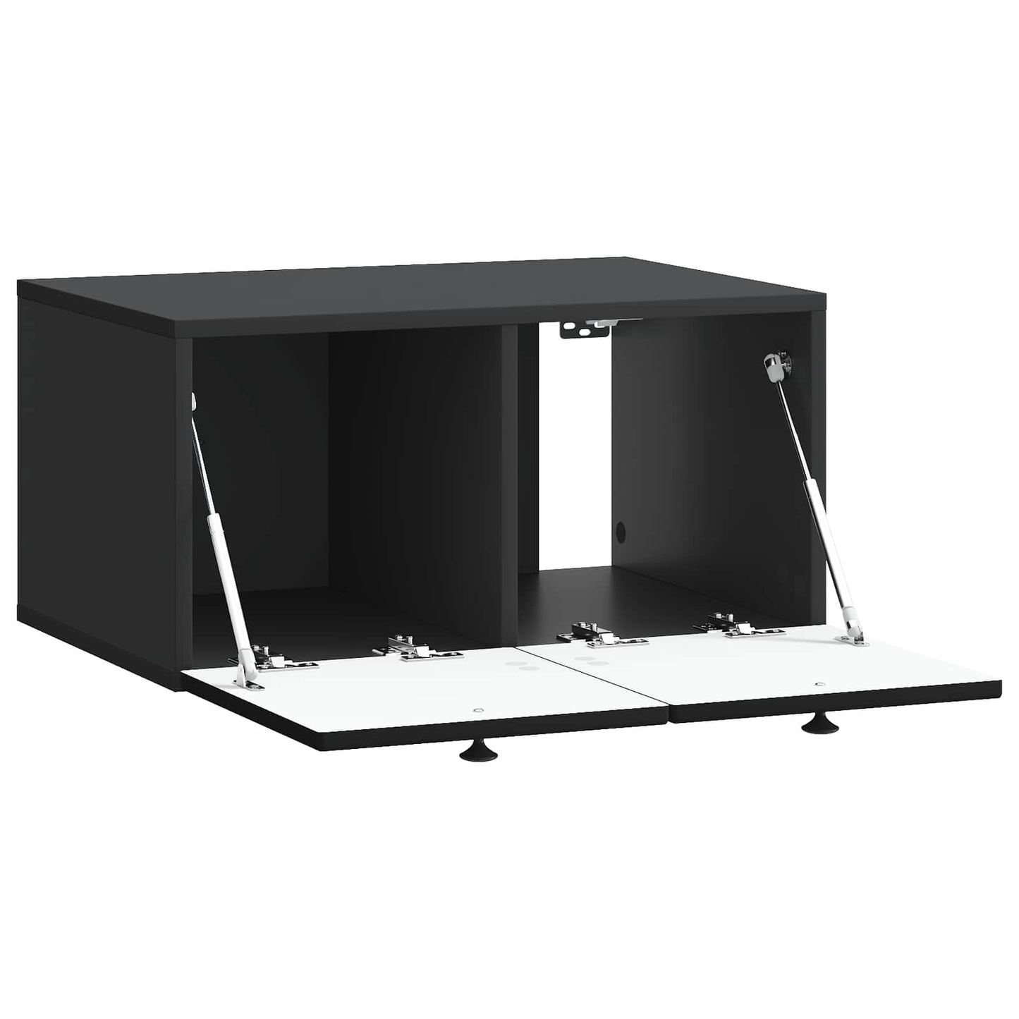vidaXL Wall-Mounted TV Cabinet Black 59.5 x 41 x 30 cm Engineered Wood