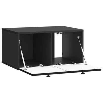 vidaXL Wall-Mounted TV Cabinet Black 59.5 x 41 x 30 cm Engineered Wood