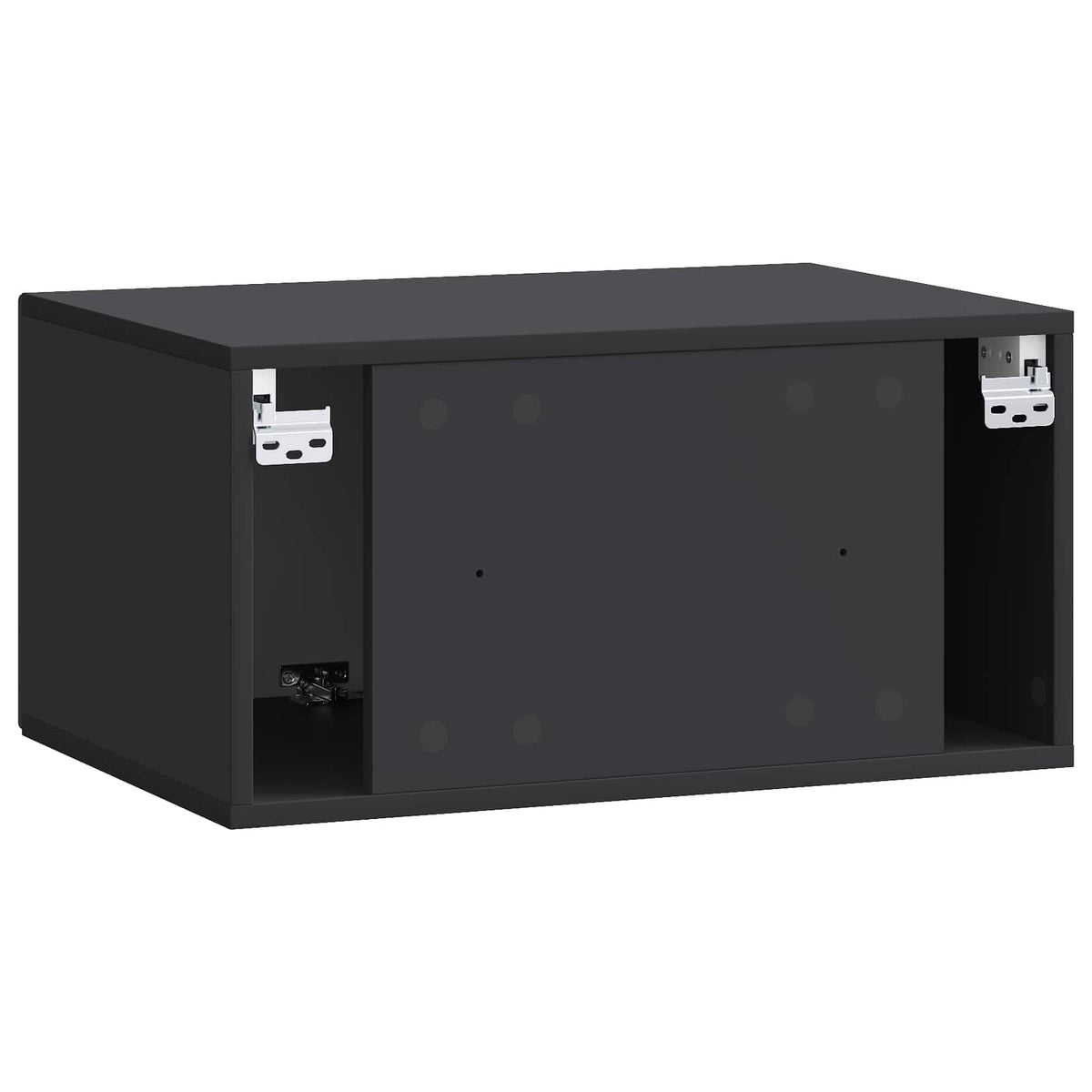 vidaXL Wall-Mounted TV Cabinet Black 59.5 x 41 x 30 cm Engineered Wood