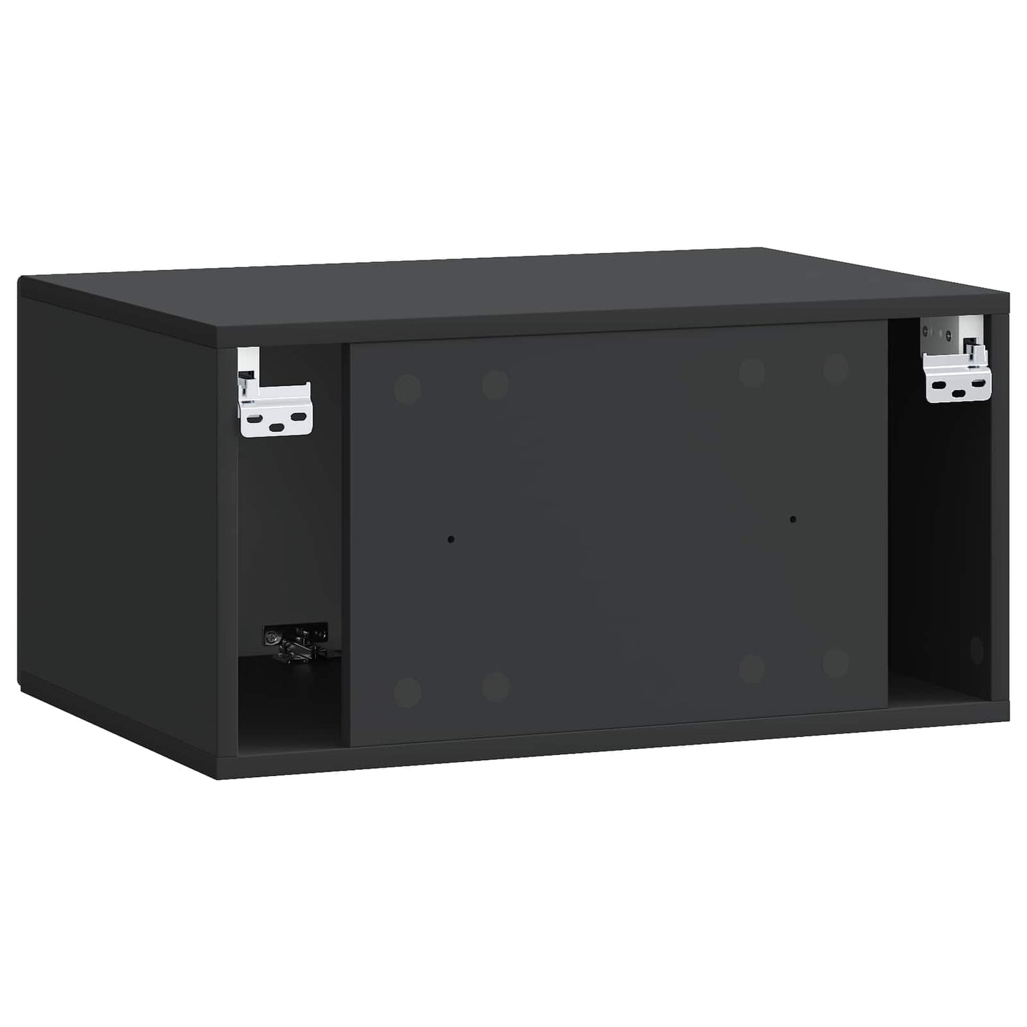 vidaXL Wall-Mounted TV Cabinet Black 59.5 x 41 x 30 cm Engineered Wood