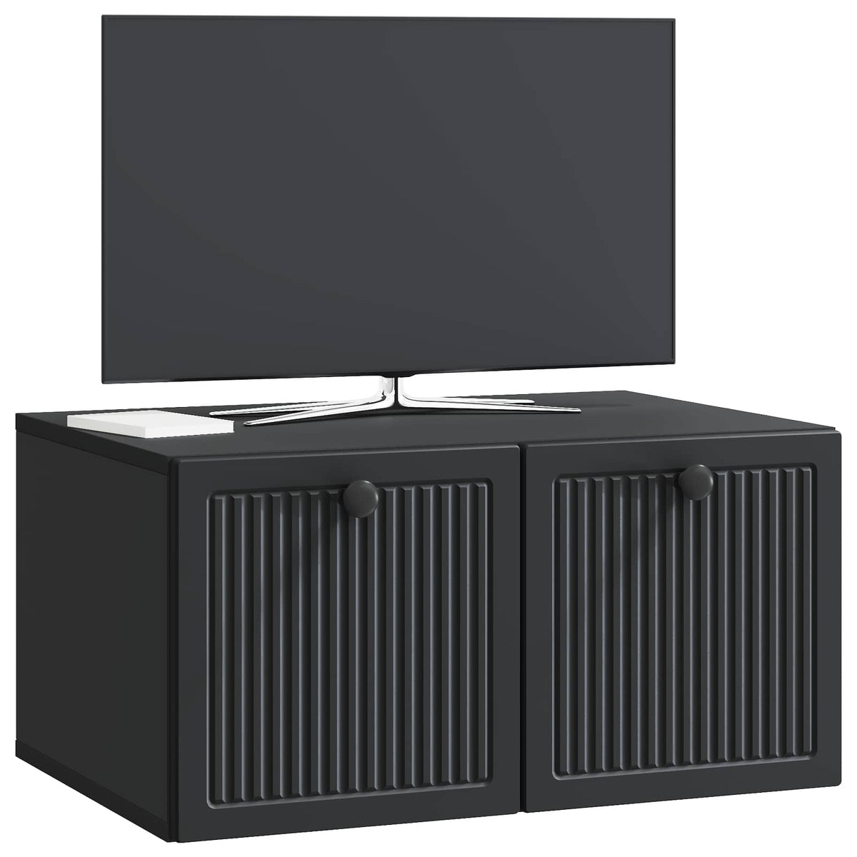 vidaXL Wall-Mounted TV Cabinet Black 59.5 x 41 x 30 cm Engineered Wood