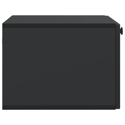 vidaXL Wall-Mounted TV Cabinet Black 59.5 x 41 x 30 cm Engineered Wood