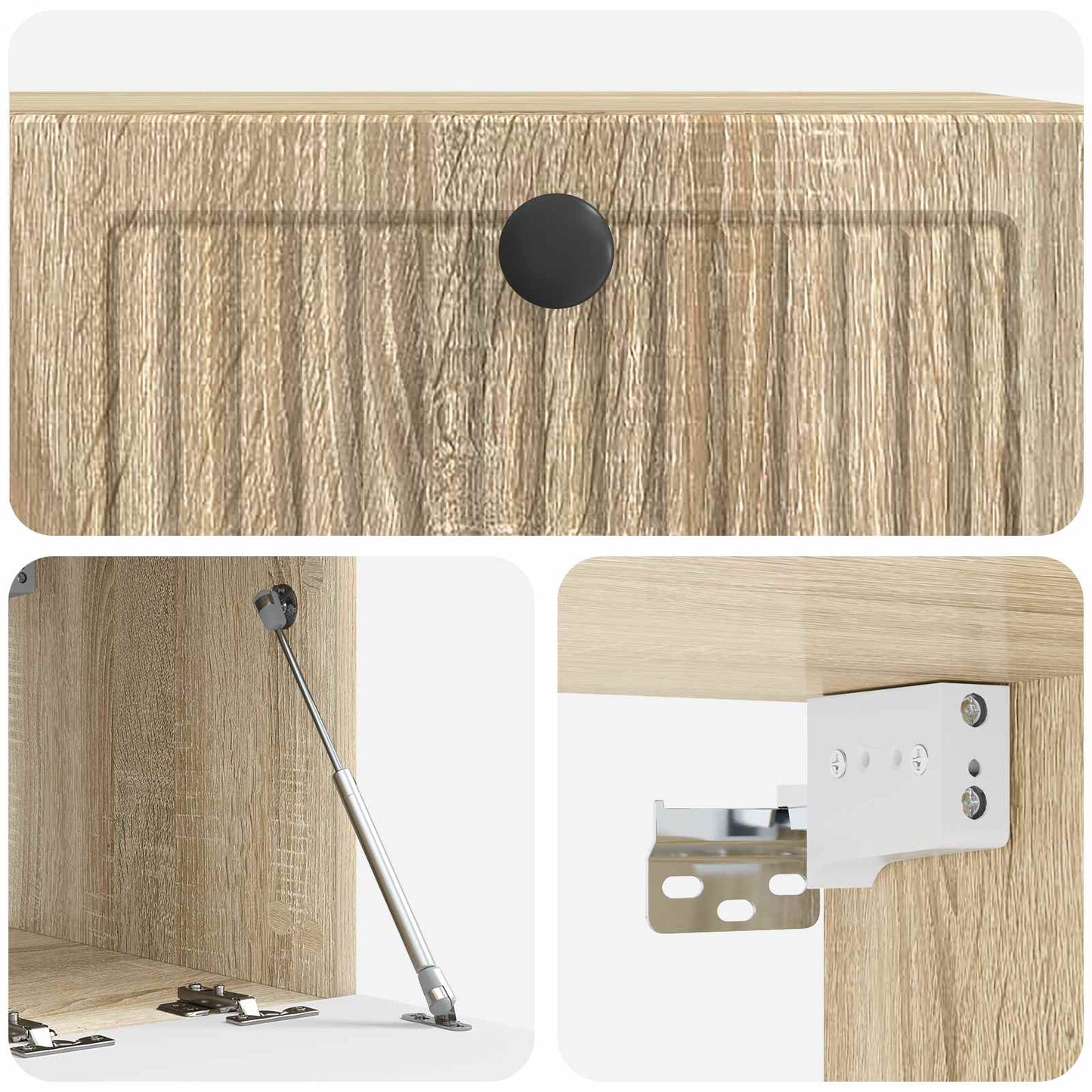 vidaXL Wall-Mounted TV Cabinet Sonoma Oak 59.5 x 41 x 30 cm