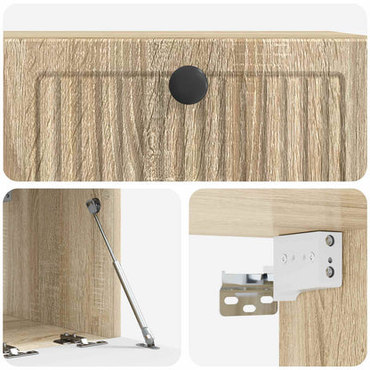 vidaXL Wall-Mounted TV Cabinet Sonoma Oak 59.5 x 41 x 30 cm