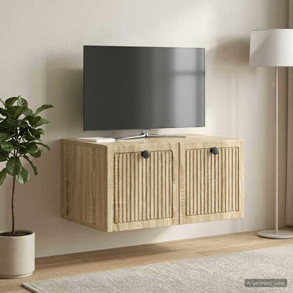vidaXL Wall-Mounted TV Cabinet Sonoma Oak 59.5 x 41 x 30 cm