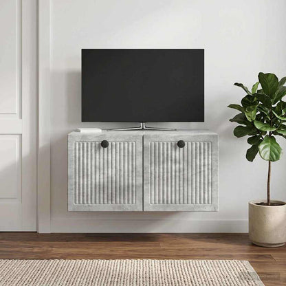 vidaXL Wall-Mounted TV Cabinet Concrete Grey 59.5 x 41 x 30 cm