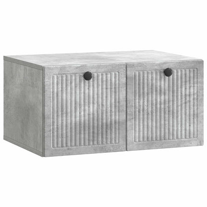 vidaXL Wall-Mounted TV Cabinet Concrete Grey 59.5 x 41 x 30 cm