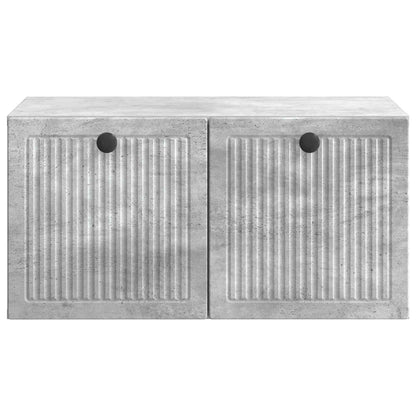 vidaXL Wall-Mounted TV Cabinet Concrete Grey 59.5 x 41 x 30 cm