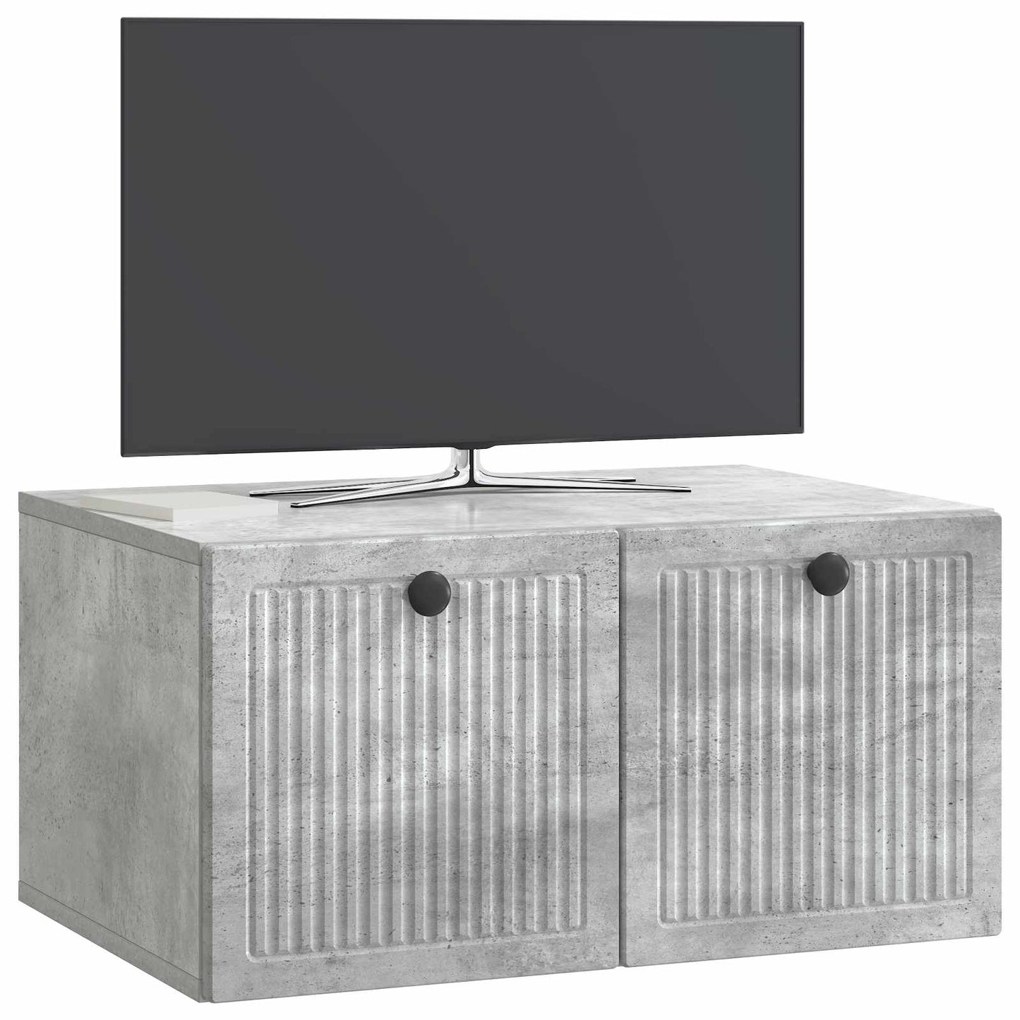 vidaXL Wall-Mounted TV Cabinet Concrete Grey 59.5 x 41 x 30 cm