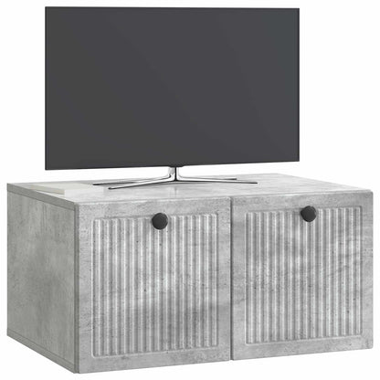vidaXL Wall-Mounted TV Cabinet Concrete Grey 59.5 x 41 x 30 cm