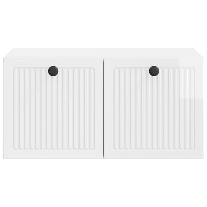 vidaXL Wall-Mounted TV Cabinet High Gloss White 59.5 x 41 x 30 cm