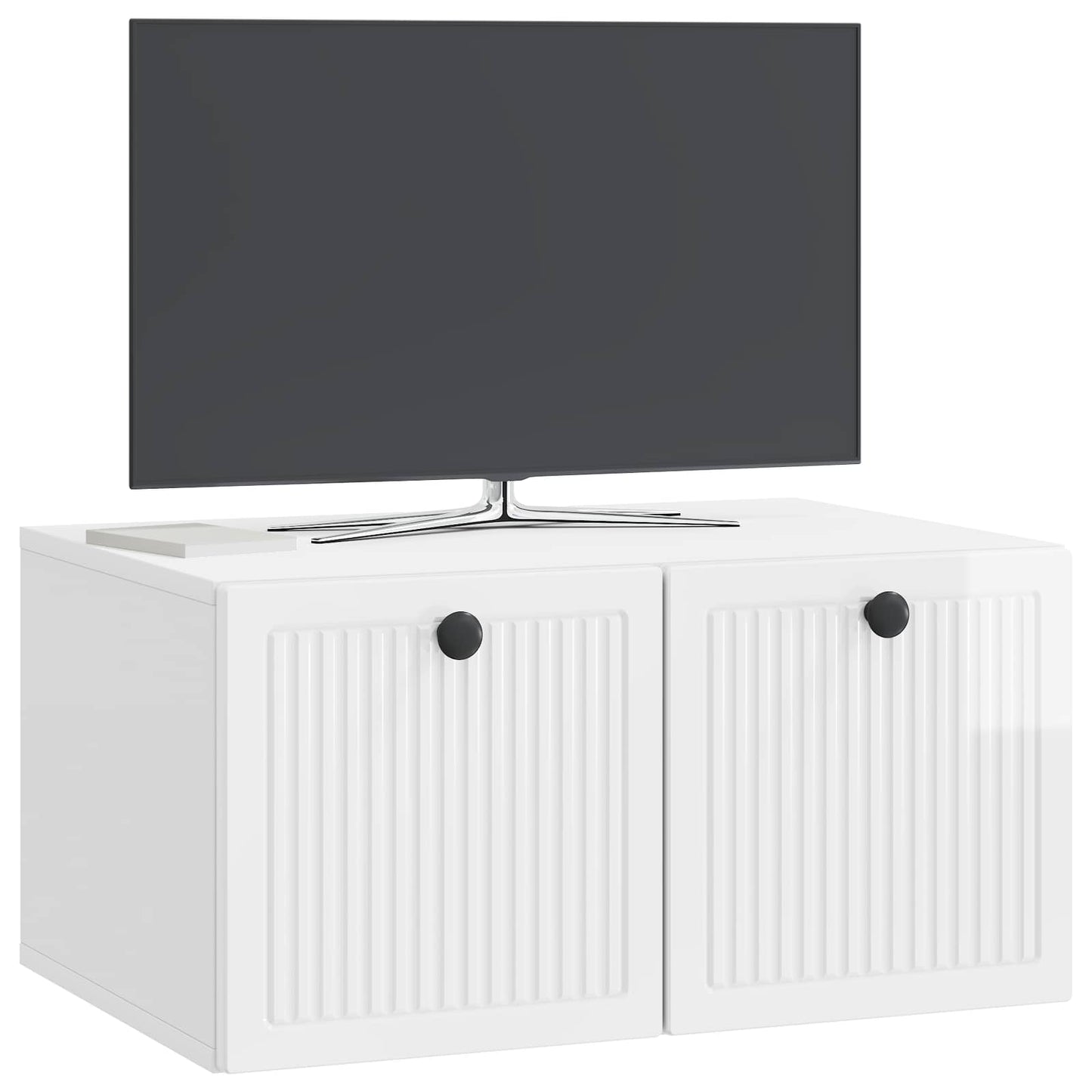 vidaXL Wall-Mounted TV Cabinet High Gloss White 59.5 x 41 x 30 cm