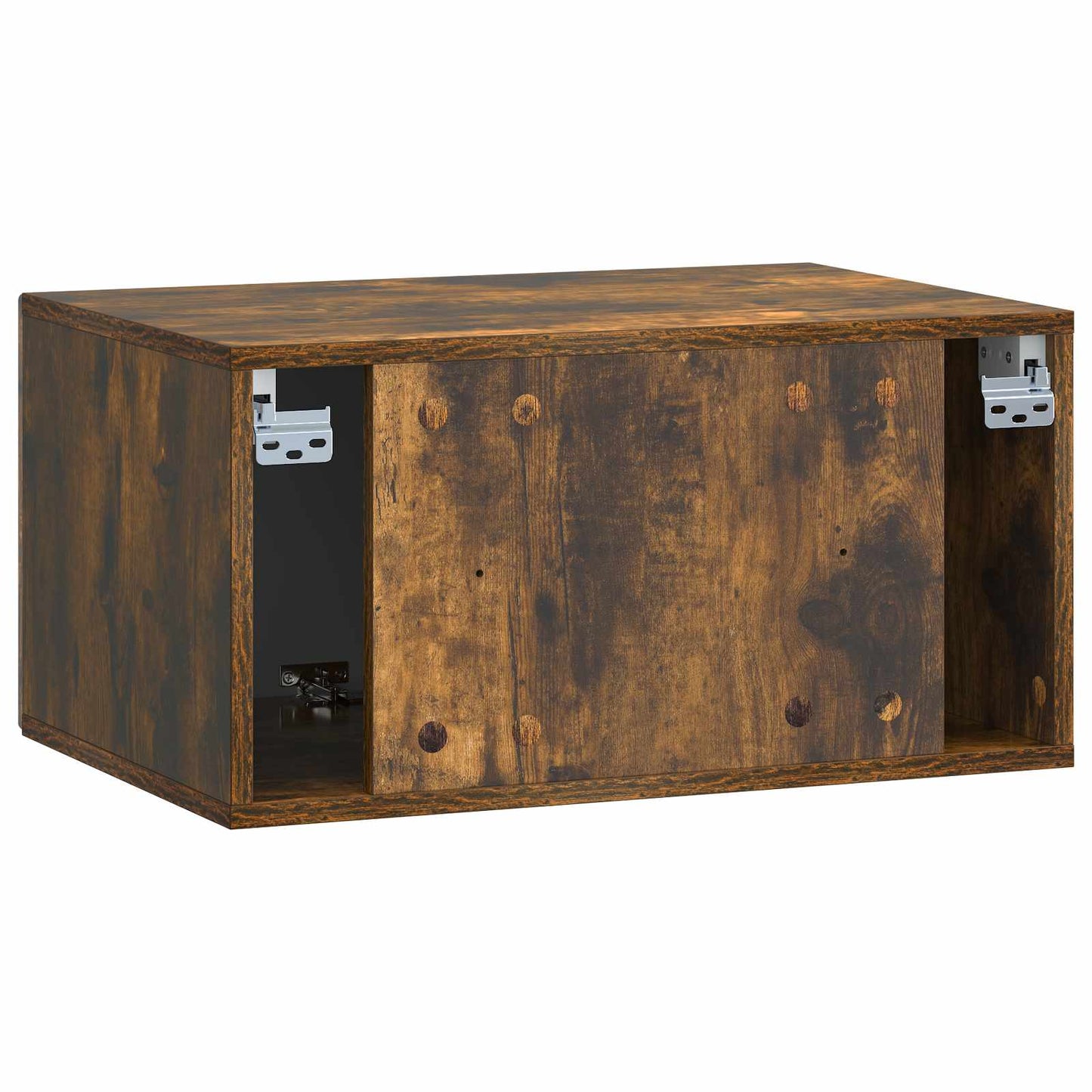 vidaXL Wall-Mounted TV Cabinet Smoked Oak 59.5 x 41 x 30 cm