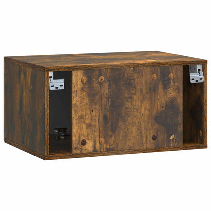 vidaXL Wall-Mounted TV Cabinet Smoked Oak 59.5 x 41 x 30 cm