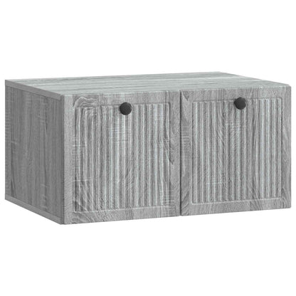 vidaXL Wall-Mounted TV Cabinet Grey Sonoma 59.5 x 41 x 30 cm
