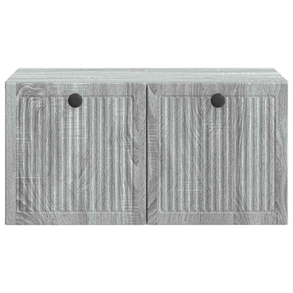vidaXL Wall-Mounted TV Cabinet Grey Sonoma 59.5 x 41 x 30 cm