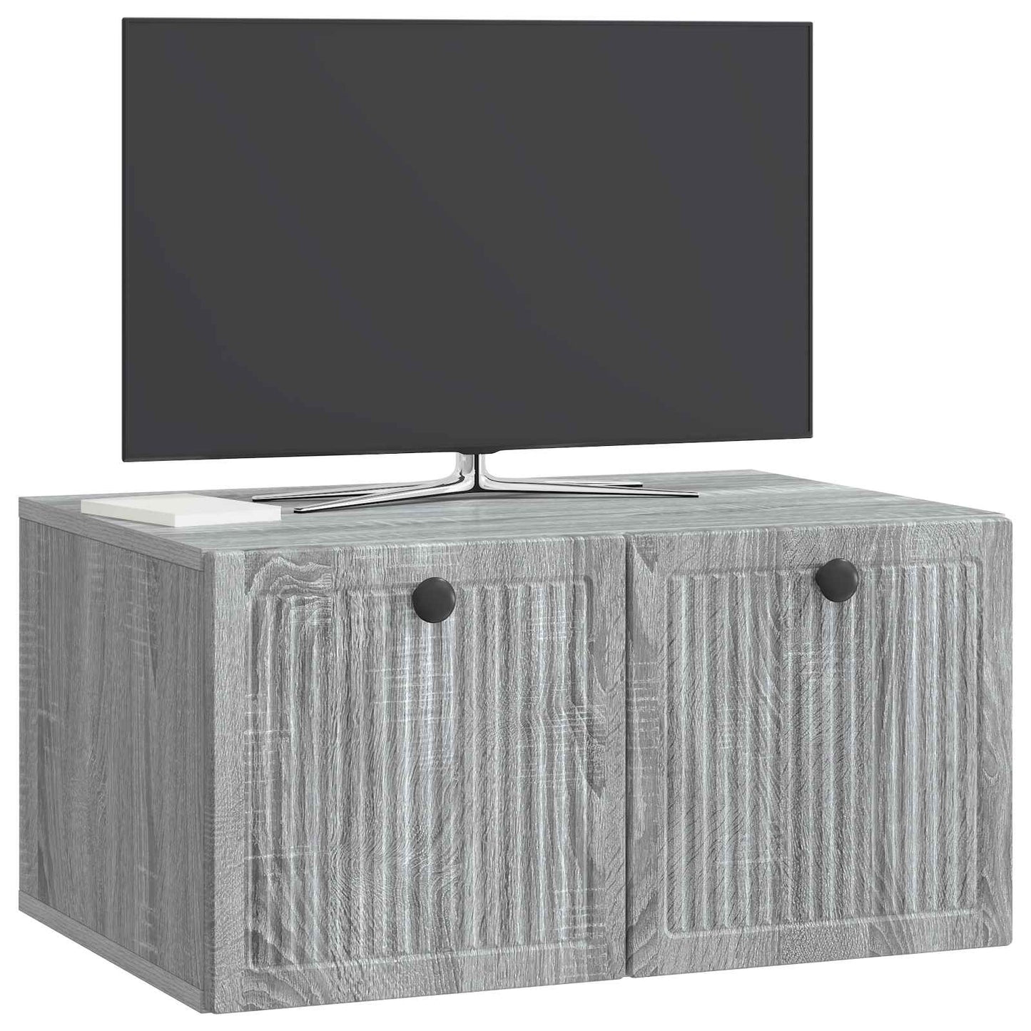 vidaXL Wall-Mounted TV Cabinet Grey Sonoma 59.5 x 41 x 30 cm