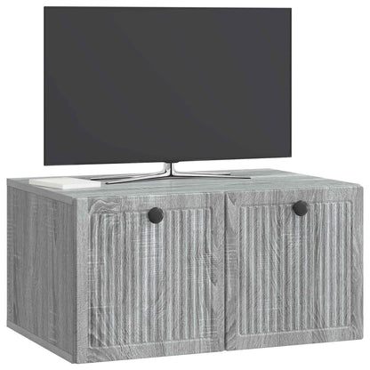 vidaXL Wall-Mounted TV Cabinet Grey Sonoma 59.5 x 41 x 30 cm