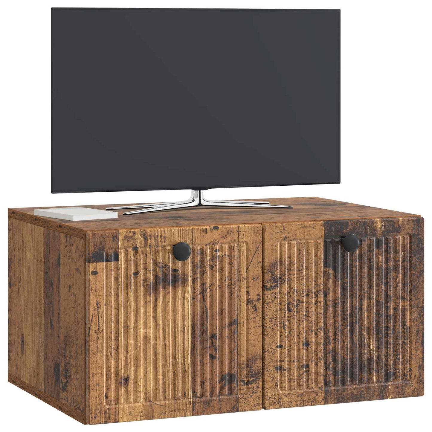 vidaXL Wall-Mounted TV Cabinet Wall-mounted Old Wood 59.5 x 41 x 30 cm