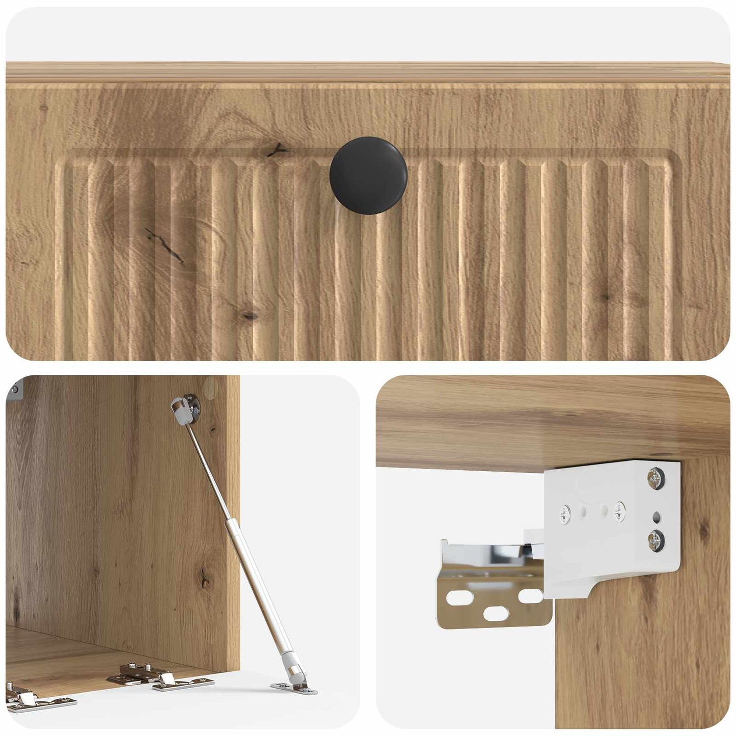 vidaXL Wall-Mounted TV Cabinet Artisan Oak 59.5 x 41 x 30 cm