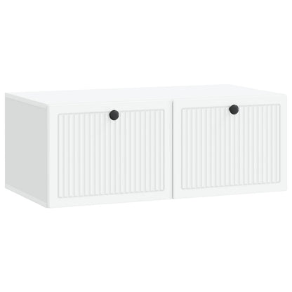 vidaXL Wall-Mounted TV Cabinet White 78.5 x 41 x 30 cm Engineered Wood