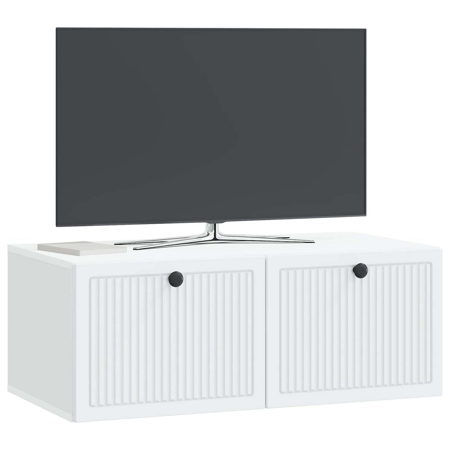 vidaXL Wall-Mounted TV Cabinet White 78.5 x 41 x 30 cm Engineered Wood