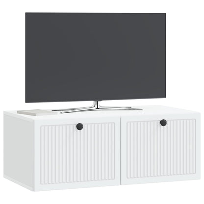 vidaXL Wall-Mounted TV Cabinet White 78.5 x 41 x 30 cm Engineered Wood