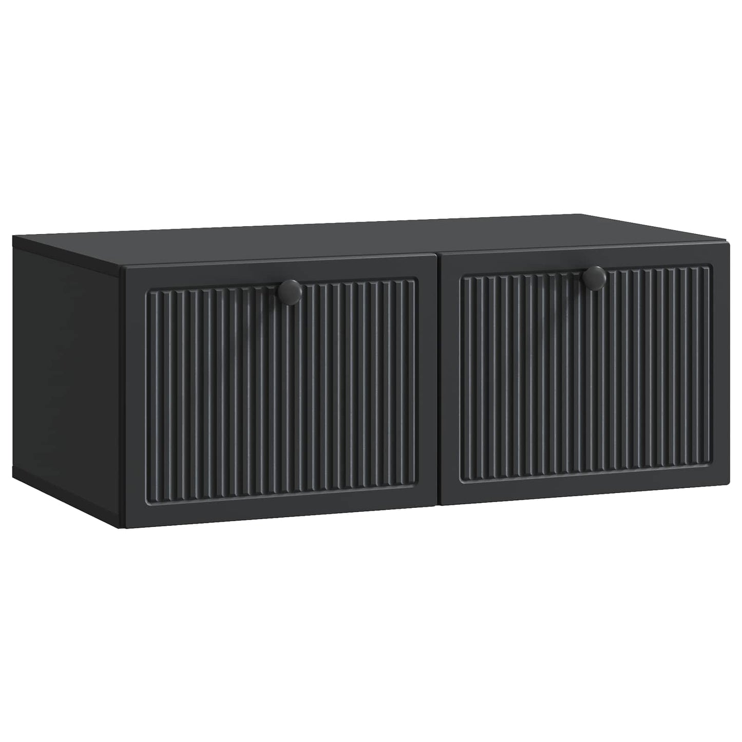 vidaXL Wall-Mounted TV Cabinet Black 78.5 x 41 x 30 cm Engineered Wood
