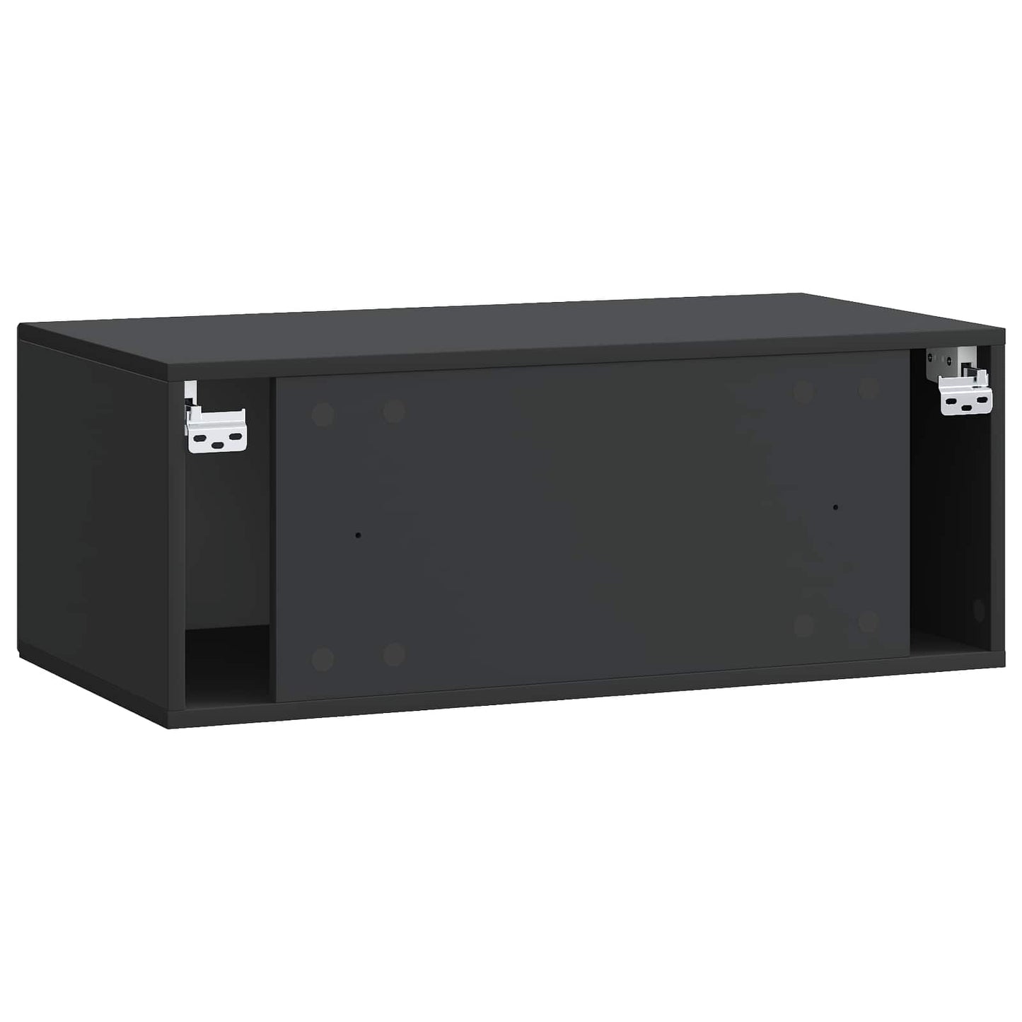 vidaXL Wall-Mounted TV Cabinet Black 78.5 x 41 x 30 cm Engineered Wood