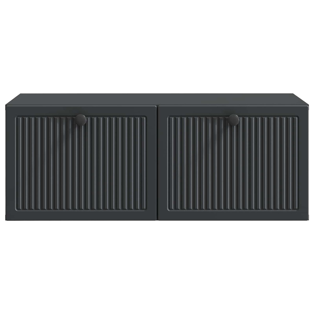 vidaXL Wall-Mounted TV Cabinet Black 78.5 x 41 x 30 cm Engineered Wood