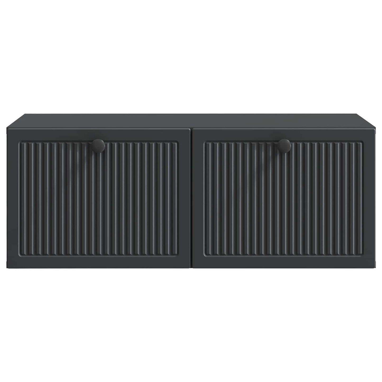 vidaXL Wall-Mounted TV Cabinet Black 78.5 x 41 x 30 cm Engineered Wood