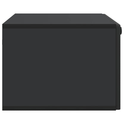 vidaXL Wall-Mounted TV Cabinet Black 78.5 x 41 x 30 cm Engineered Wood