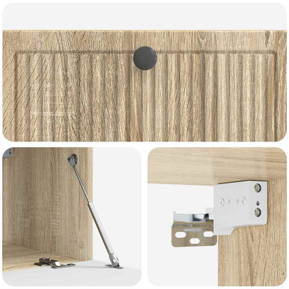 vidaXL Wall-Mounted TV Cabinet Sonoma Oak 78.5 x 41 x 30 cm