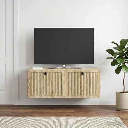 vidaXL Wall-Mounted TV Cabinet Sonoma Oak 78.5 x 41 x 30 cm