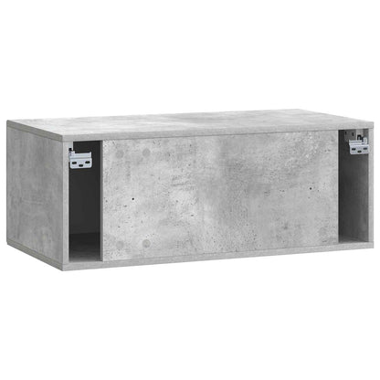 vidaXL Wall-Mounted TV Cabinet Concrete Grey 78.5 x 41 x 30 cm