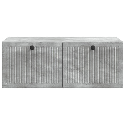 vidaXL Wall-Mounted TV Cabinet Concrete Grey 78.5 x 41 x 30 cm