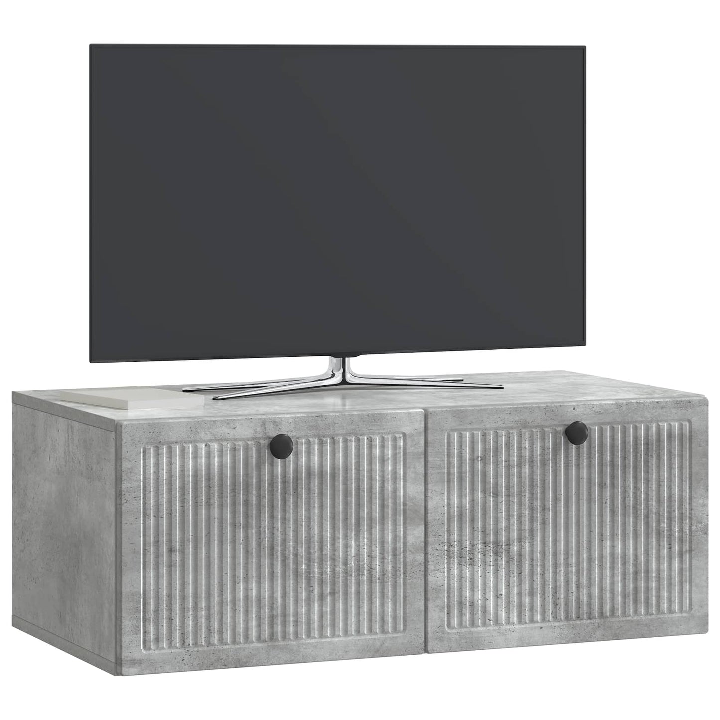 vidaXL Wall-Mounted TV Cabinet Concrete Grey 78.5 x 41 x 30 cm